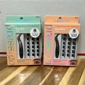 Press On Cluster Lashes All-in-One Kit , includes 1 kit BOLD and 1 kit CURLY